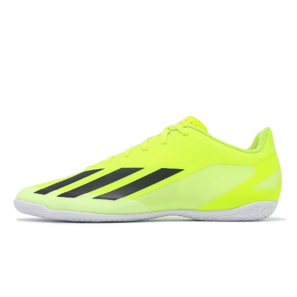 adidas 愛迪達 足球鞋 X Crazyfast Club IN 男鞋 黃 黑 支撐 緩衝 室內足球 運動鞋 IF0722