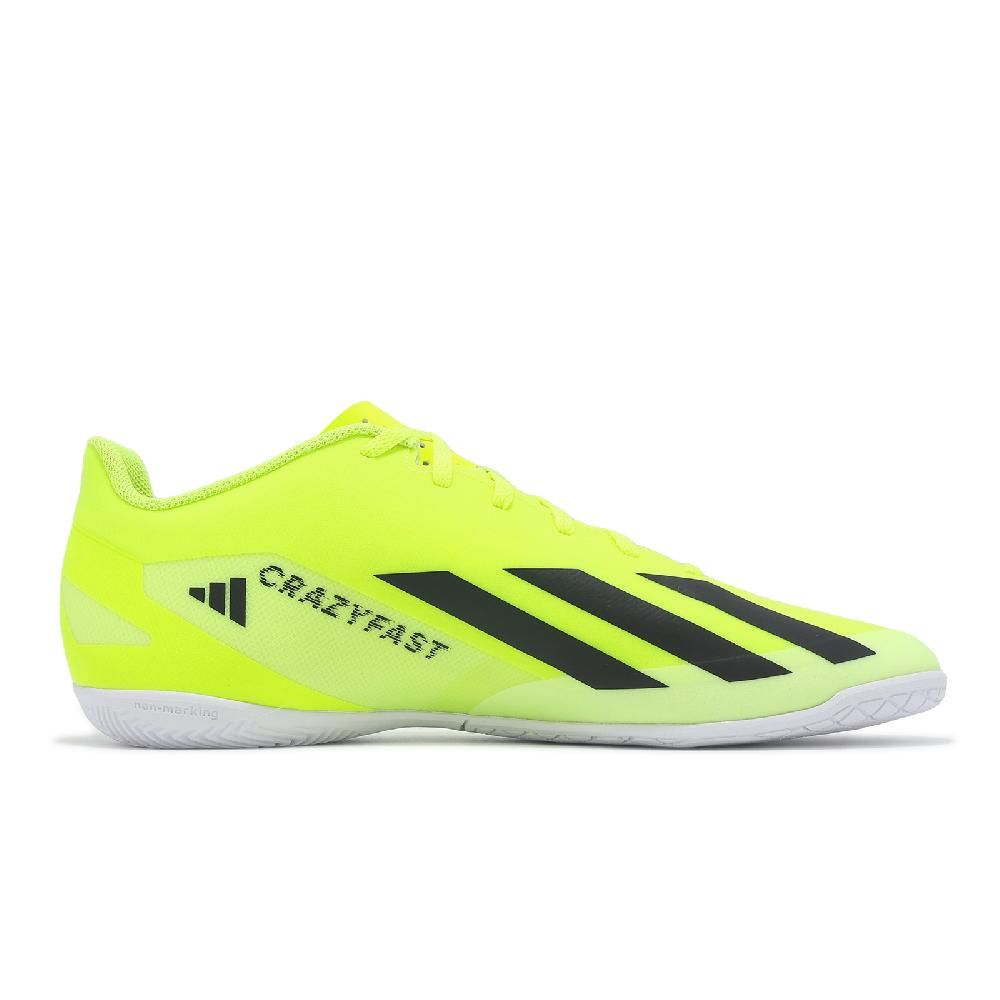 adidas 愛迪達 足球鞋 X Crazyfast Club IN 男鞋 黃 黑 支撐 緩衝 室內足球 運動鞋 IF0722
