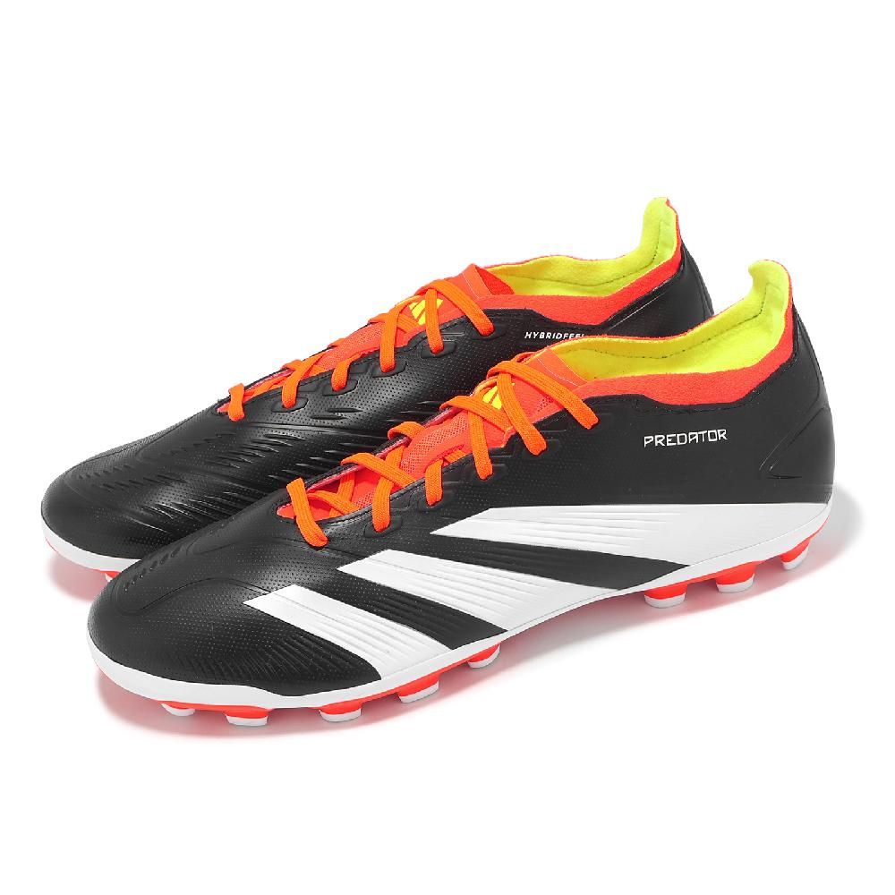 adidas 愛迪達 足球鞋 predator League 2G/3G AG 男鞋 黑 白 抓地 人造草皮 運動鞋 IF3210