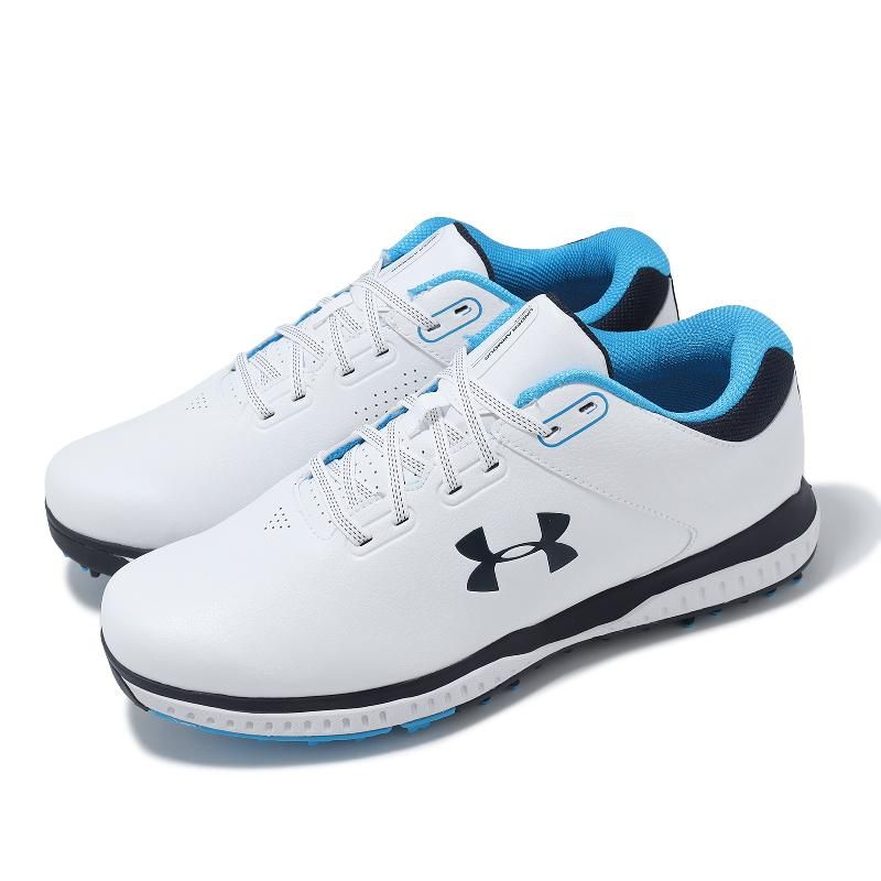 Under Armour 安德瑪高爾夫球鞋Medal RST 2 Wide 男鞋寬楦白藍防