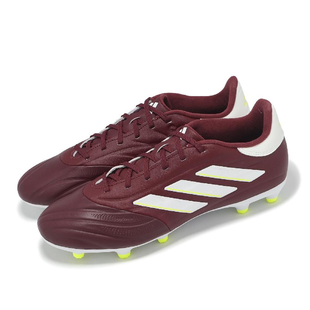 adidas 愛迪達足球鞋Copa Pure 2 League FG 男鞋酒紅抓地偏硬