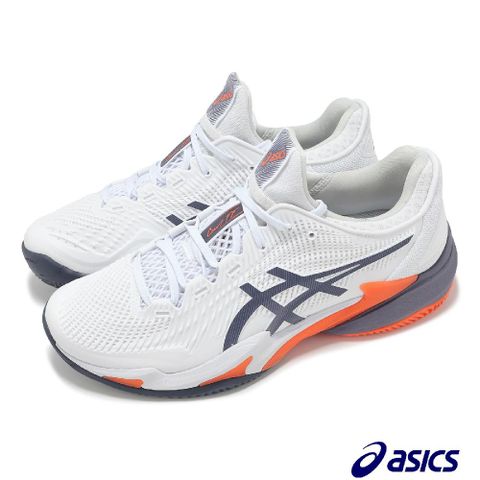 Asics 亞瑟士 網球鞋 Court FF 3 Clay 男鞋 白藍橘 澳網配色 紅土大底 輕量 運動鞋 1041A371104