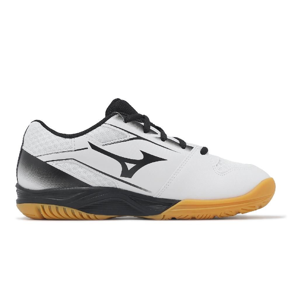 MIZUNO 美津濃 排球鞋 Cyclone Speed 5 女鞋 白 黑 膠底 入門款 室內運動 羽排鞋 V1GC2581-61