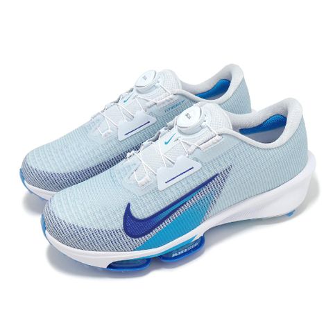 NIKE 耐吉 高爾夫球鞋 Air ZM Infinity TR NXT% Boa 2 男鞋 寬楦 藍白 防潑水 FN6730-001