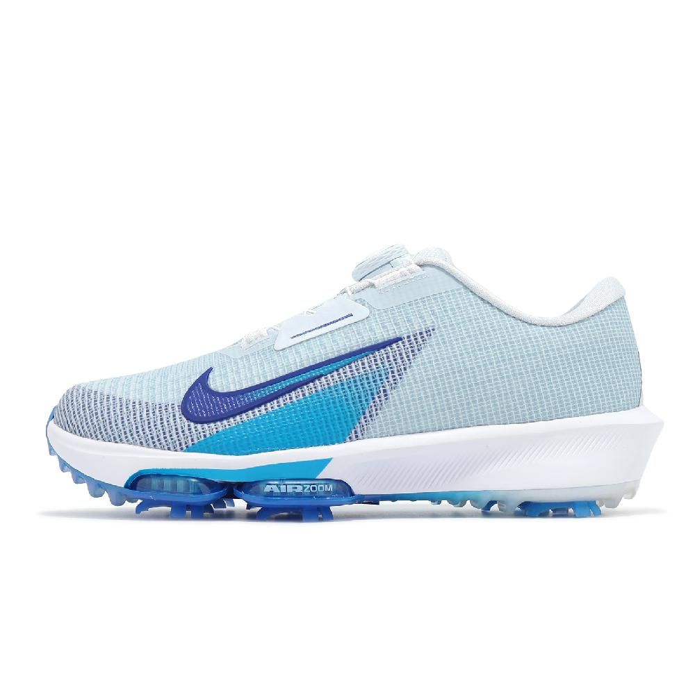 NIKE 耐吉 高爾夫球鞋 Air ZM Infinity TR NXT% Boa 2 男鞋 寬楦 藍白 防潑水 FN6730-001