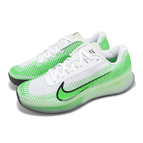 網球鞋 Zoom Vapor 11 HC 男鞋 綠 白 黑 支撐 氣墊 緩衝 硬地 運動鞋 DR6966-106