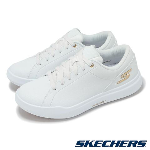 SKECHERS 斯凱奇 高爾夫球鞋 Go Golf Drive 6 女鞋 白金 防水鞋面 支撐 抓地 運動鞋 123128WGD