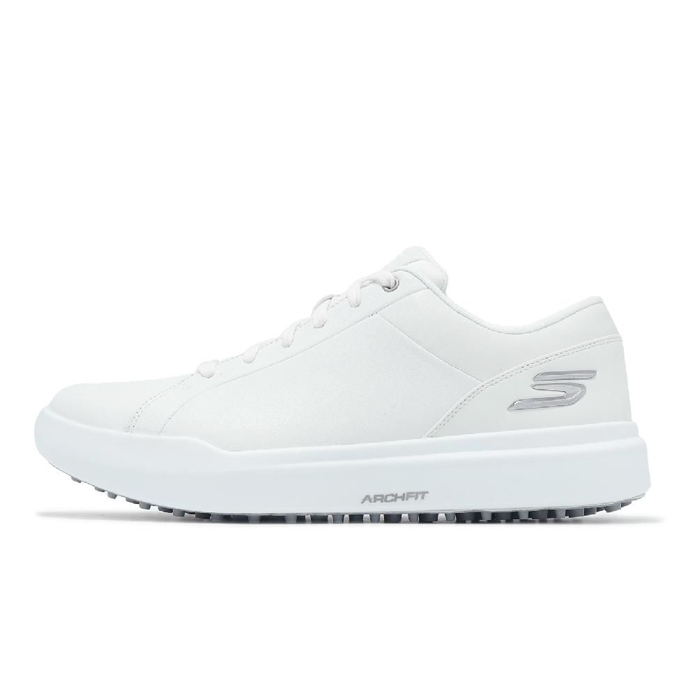 SKECHERS 斯凱奇 高爾夫球鞋 Go Golf Drive 6 男鞋 白 銀 防水鞋面 支撐 抓地 運動鞋 214128WHT