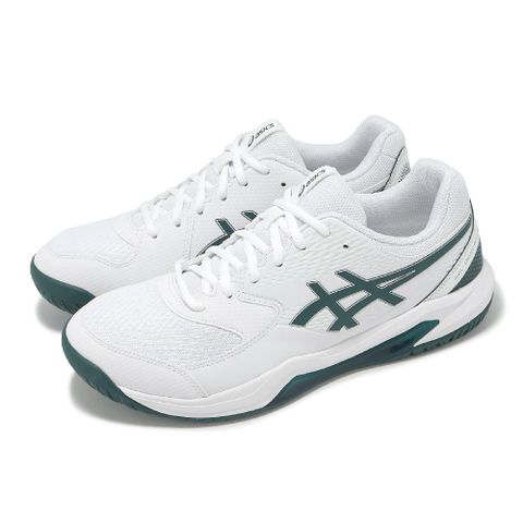 Asics 亞瑟士 網球鞋 GEL-Dedicate 8 2E 男鞋 寬楦 白 綠 支撐 緩衝 運動鞋 1041A410104