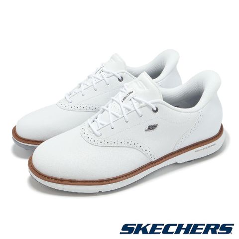 SKECHERS 斯凱奇 高爾夫球鞋 Go Golf Prestige SL Slip-Ins 男鞋 防水鞋面 白 支撐 高球 214126WHT