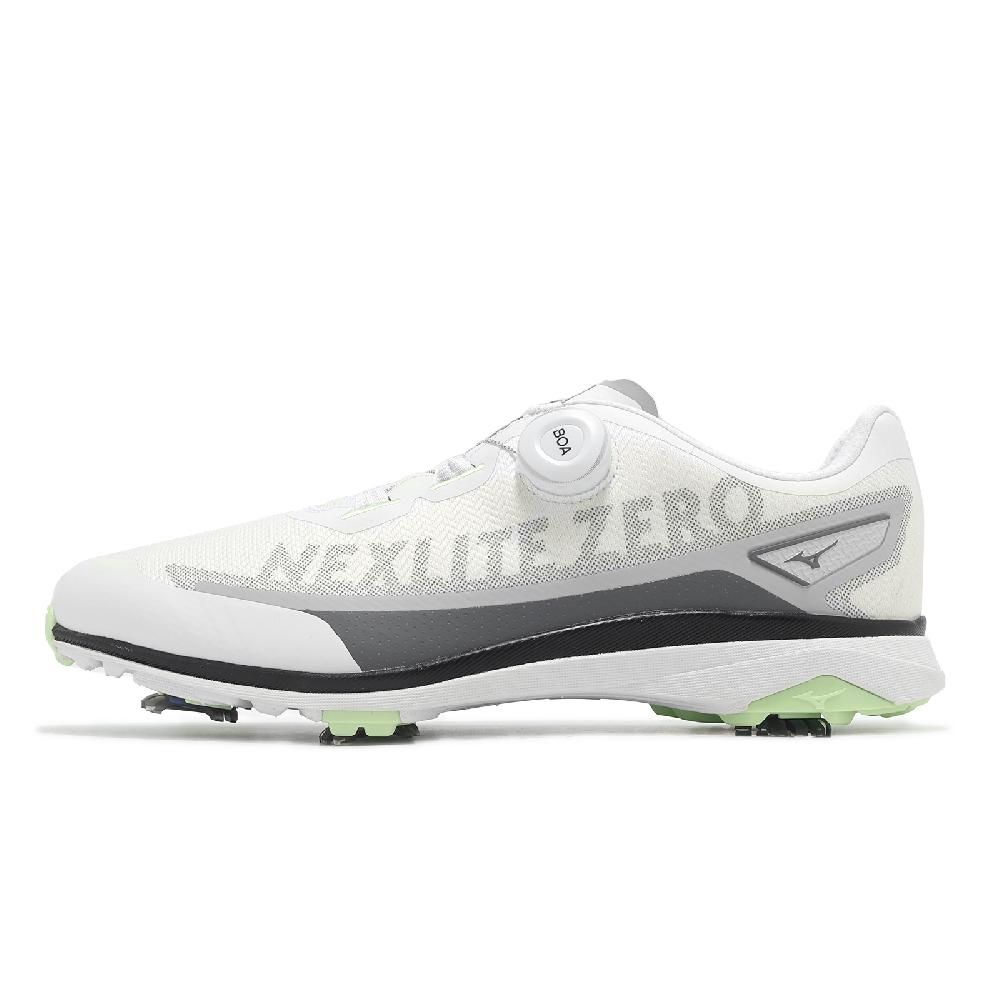 MIZUNO 美津濃 高爾夫球鞋 Nexlite Zero IG Boa 3E 男鞋 寬楦 白灰 旋鈕 輕量 51GM2380-35