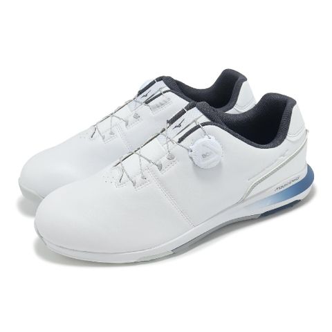 MIZUNO 美津濃 高爾夫球鞋 Nexlite Enerzy Boa 4E 男鞋 寬楦 白 藍 旋鈕 輕量 51GQ2450-01