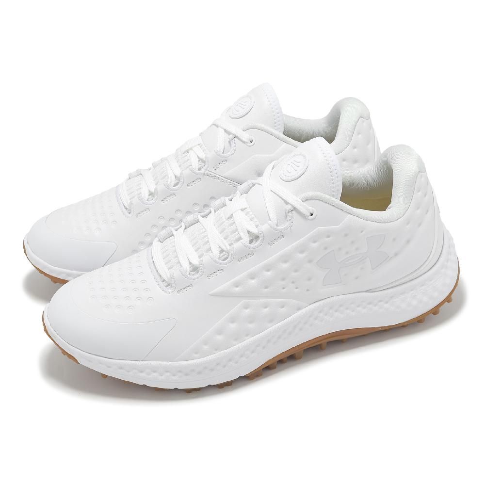 Under Armour 安德瑪 高爾夫球鞋 Curry 1 Golf 男鞋 白 防水鞋面 回彈 抓地 咖哩 運動鞋 UA 3027378103