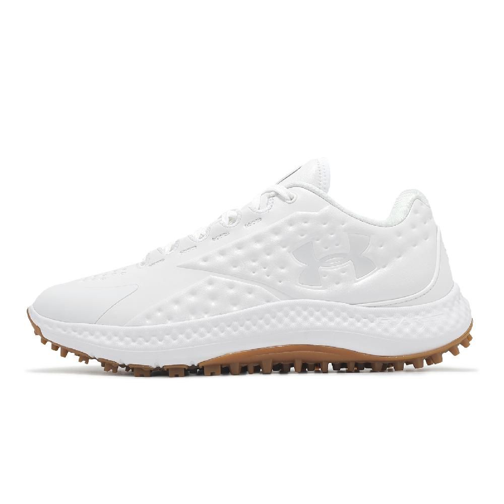 Under Armour 安德瑪 高爾夫球鞋 Curry 1 Golf 男鞋 白 防水鞋面 回彈 抓地 咖哩 運動鞋 UA 3027378103