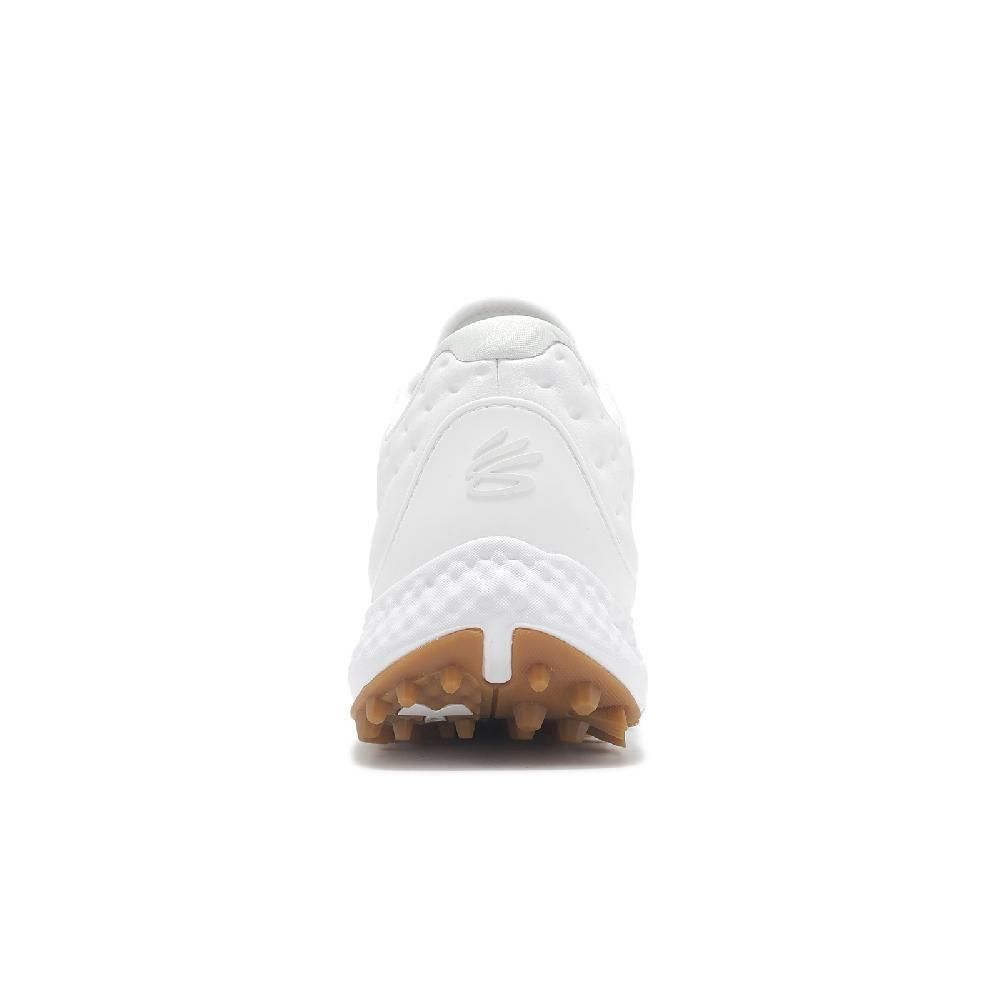 Under Armour 安德瑪 高爾夫球鞋 Curry 1 Golf 男鞋 白 防水鞋面 回彈 抓地 咖哩 運動鞋 UA 3027378103