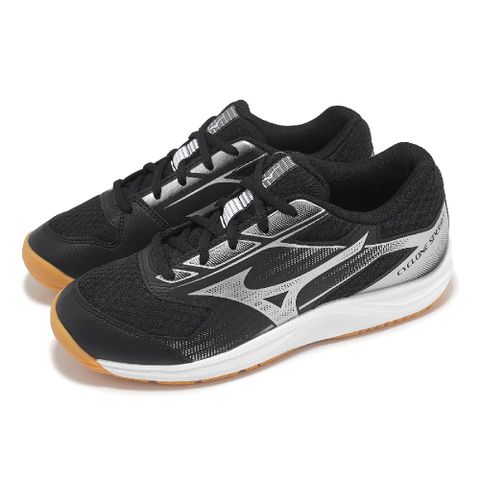 MIZUNO 美津濃 排球鞋 Cyclone Speed 5 女鞋 黑 銀 膠底 入門款 室內運動 羽排鞋 V1GC2581-62