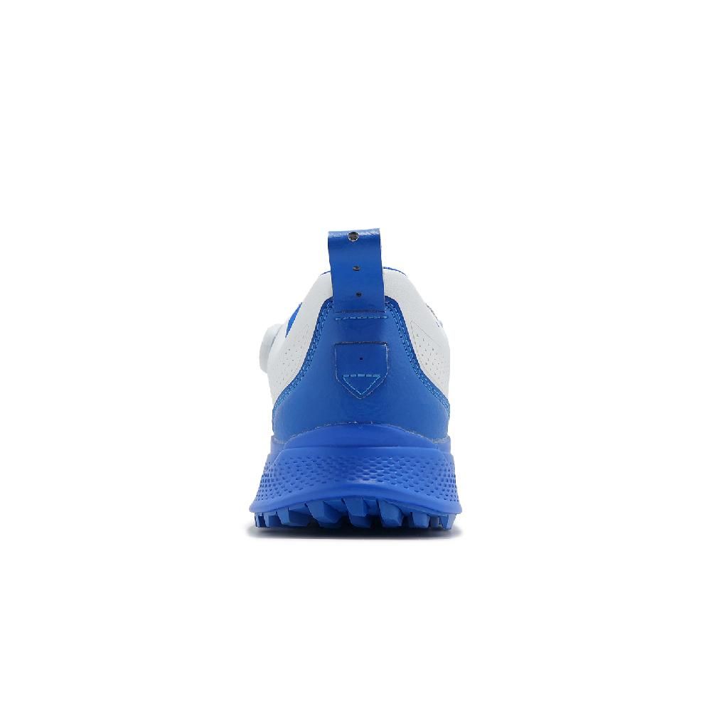 MIZUNO 美津濃 高爾夫球鞋 Genem WG GTX Boa 4E 男鞋 寬楦 白 藍 防水 旋鈕 運動鞋 51GQ2400-25