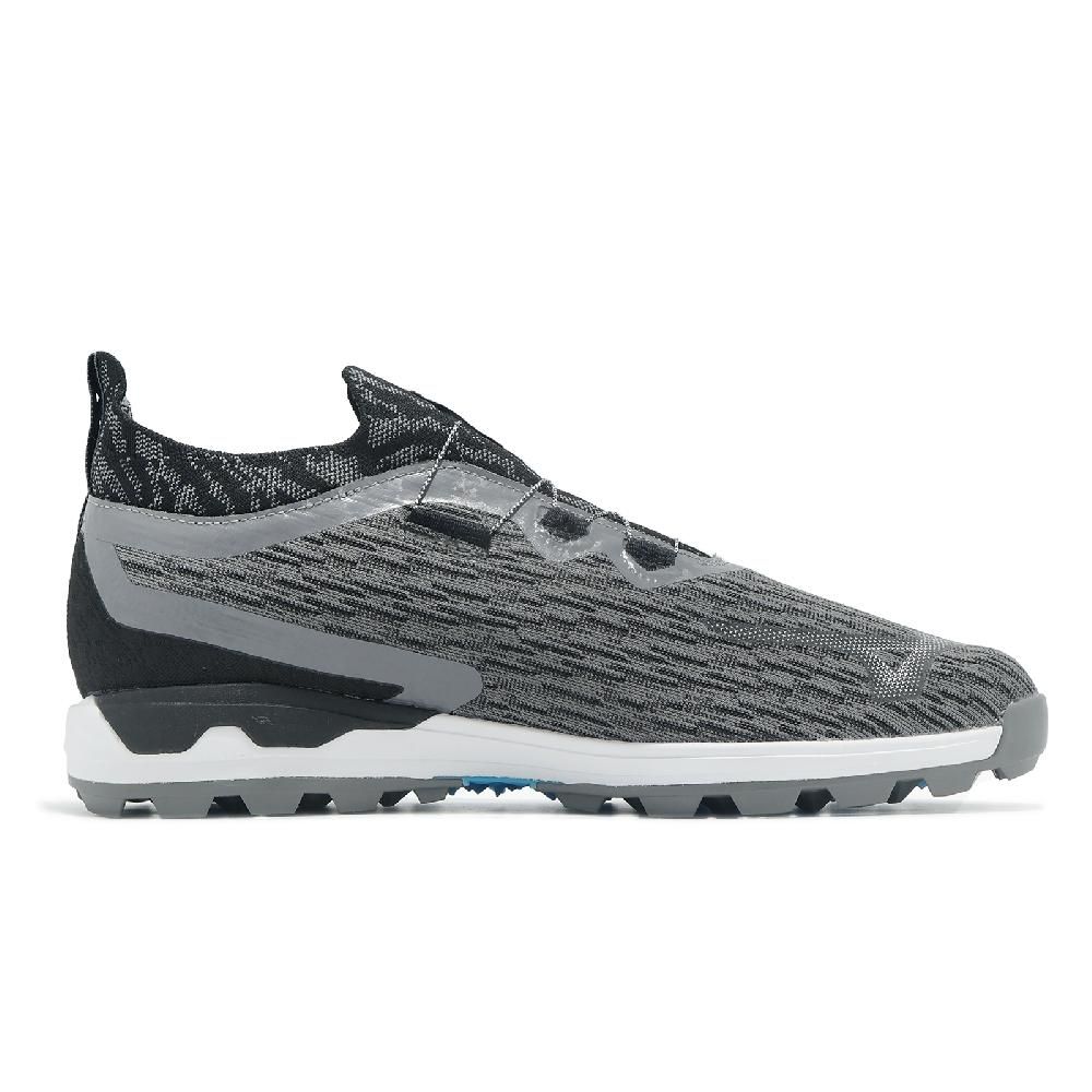 MIZUNO 美津濃 高爾夫球鞋 Wave Hazard WG Boa 3E 男鞋 寬楦 灰黑 旋鈕 緩衝 運動鞋 51GM2370-09