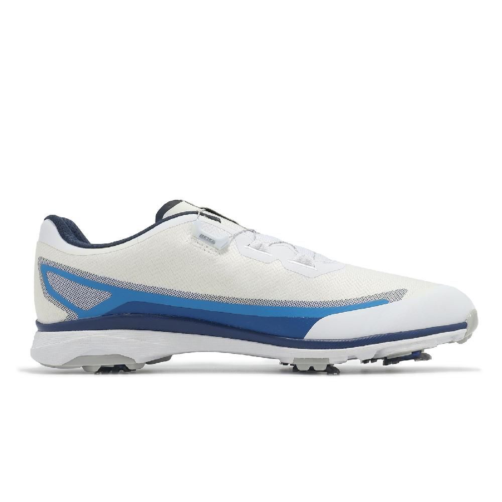 MIZUNO 美津濃 高爾夫球鞋 Nexlite Zero IG Boa 3E 男鞋 寬楦 白 藍 旋鈕 輕量 51GM2380-18
