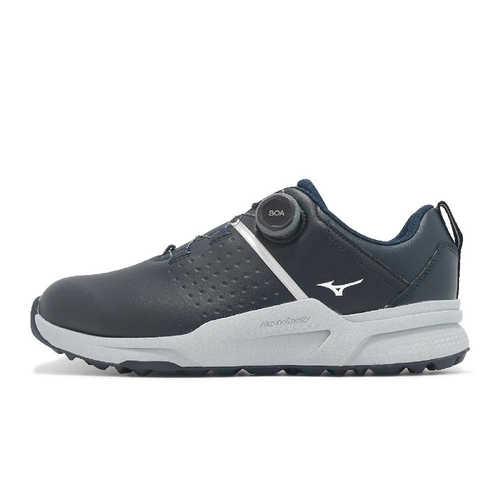 MIZUNO 美津濃 高爾夫球鞋 Hazard Enerzy Boa 4E 男鞋 超寬楦 黑 防水鞋面 旋鈕 51GQ2501-14