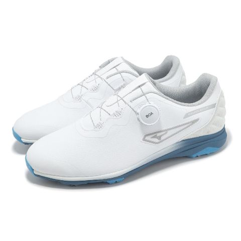 MIZUNO 美津濃 高爾夫球鞋 Nexlite Ultrawide Boa 5E 男鞋 超寬楦 白 旋鈕 運動鞋 51GQ2420-22