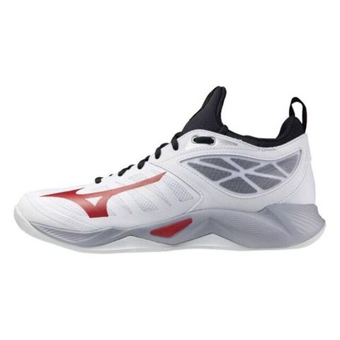 MIZUNO 美津濃 Mizuno Wave Dimension [V1GA224096] 男 排球鞋 襪套式 避震 穩定 美津濃 白紅