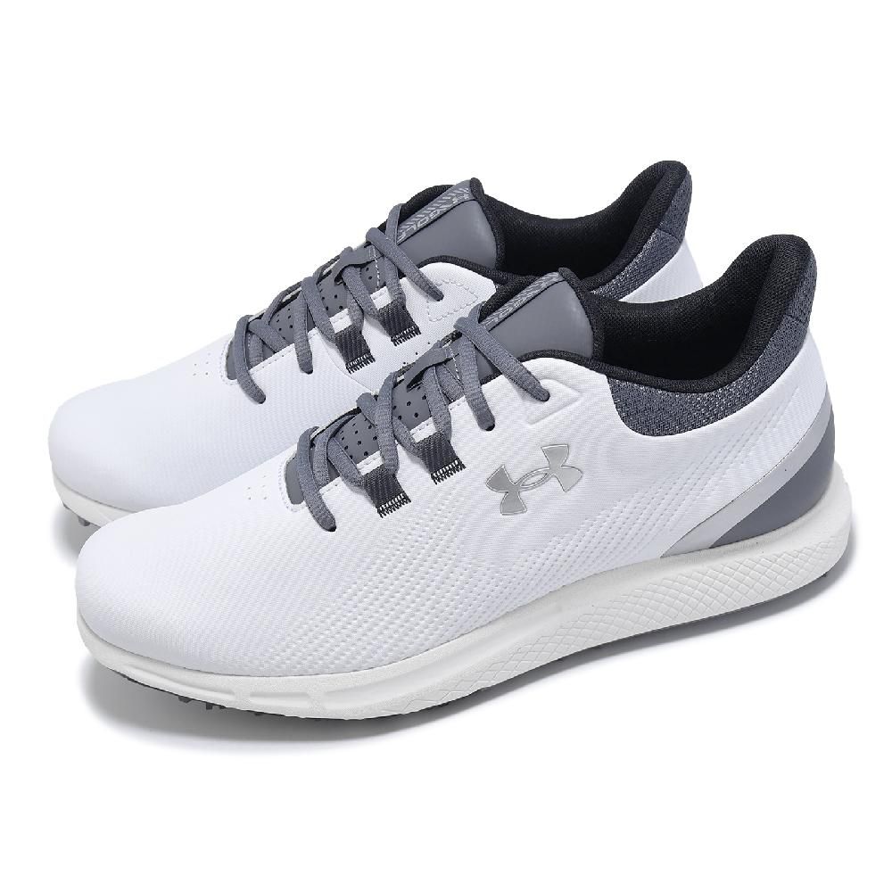Under Armour 安德瑪高爾夫球鞋Drive Medal SL 男鞋寬楦白灰防