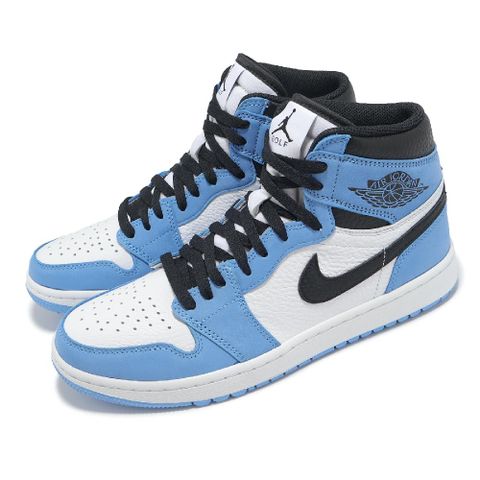 NIKE 耐吉 高爾夫球鞋 Air Jordan 1 High Golf 男鞋 藍 白 黑 休閒鞋 AJ1 DQ0660-400