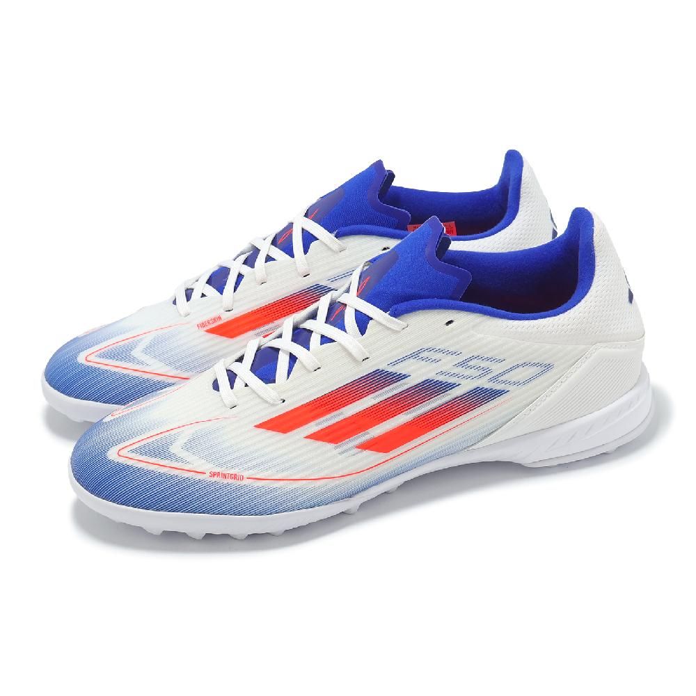 adidas 愛迪達 足球鞋 F50 League TF 男鞋 白 藍 人造草皮 回彈 運動鞋 IF1343