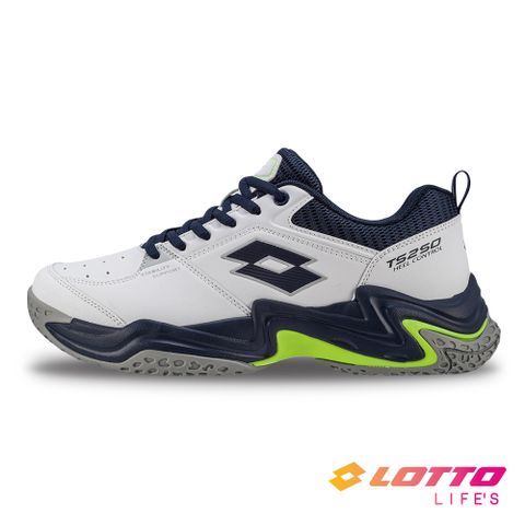 LOTTO 樂得 【 義大利】男 TS 250 全地形網球鞋(白/丈青)