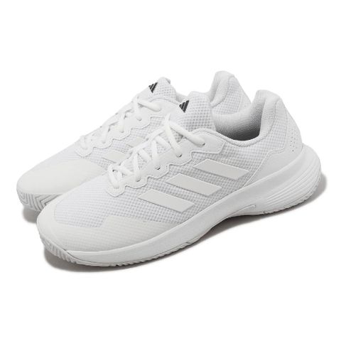 adidas 愛迪達 網球鞋 GameCourt 2 M 男鞋 女鞋 白 全白 緩震 運動鞋 IG9568
