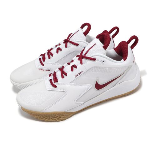 排球鞋 Air Zoom HyperAce 3 男鞋 白 紅 緩衝 室內運動 羽排鞋 運動鞋 FQ7074-100