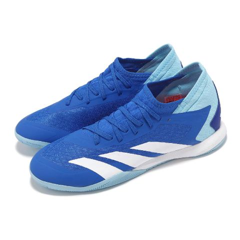 adidas 愛迪達 足球鞋 Predator Accuracy.3 IN 男鞋 藍 白 抓地 室內足球 運動鞋 愛迪達 GY9991