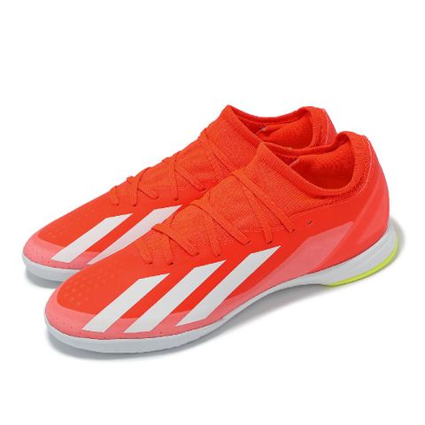 室內足球鞋 X Crazyfast League IN 男鞋 紅 白 緩衝 抓地 運動鞋 IF0704