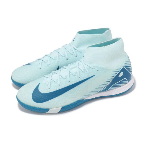 足球鞋 ZM Superfly 10 Academy IC 男鞋 藍 白 室內球場 抓地 運動鞋 FQ8332-400