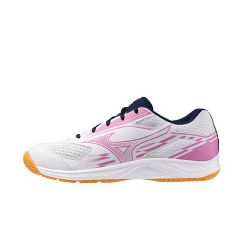 Mizuno Crossmatch Smash [81GA253002] 男女 桌球鞋 室內運動 訓練 白 粉紅