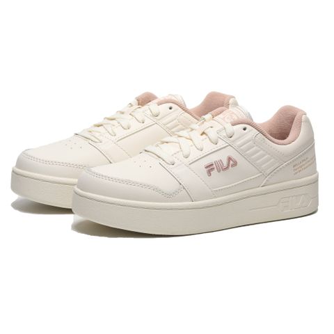 FILA 休閒鞋 奶茶 粉紅 基本款 女 4C901W117