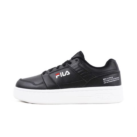 Fila Fila Smash L [4-C901W-011] 男女 休閒鞋 基本款 厚底 增高 皮革 經典 黑