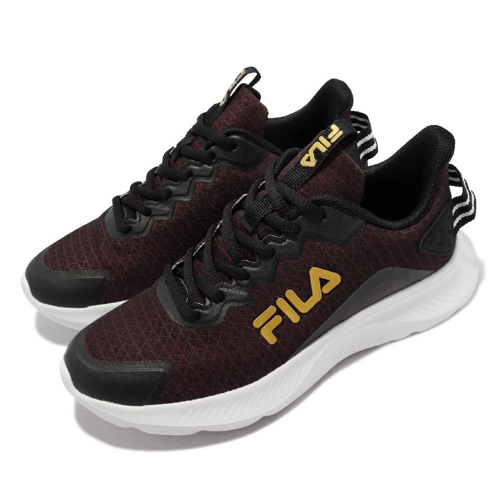 Fila  休閒鞋 Triangle Max 女鞋 斐樂 基本款 運動風 穿搭推薦 紅 金 5J917V009 5J917V009