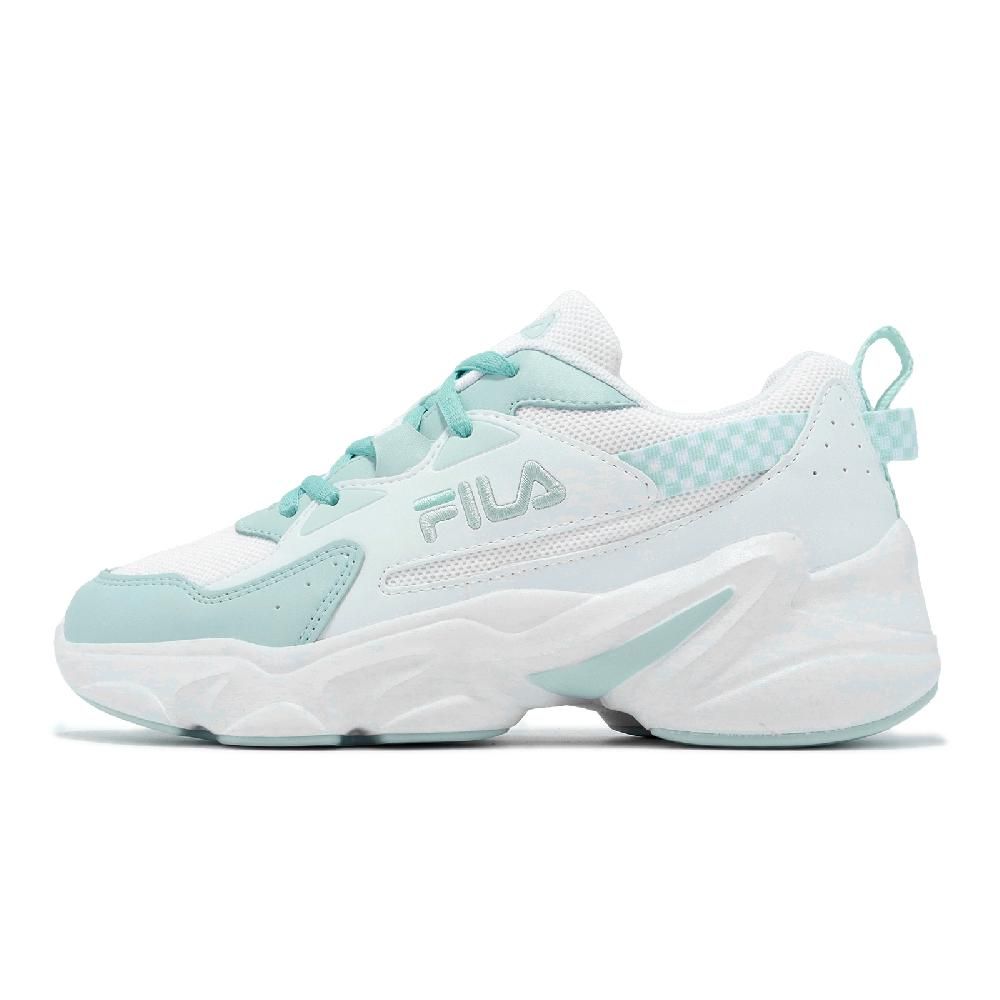 Fila  斐樂 休閒鞋 Hidden Tape 8 女鞋 白 綠 透氣 厚底 復古 老爹鞋 斐樂 5J329Y113