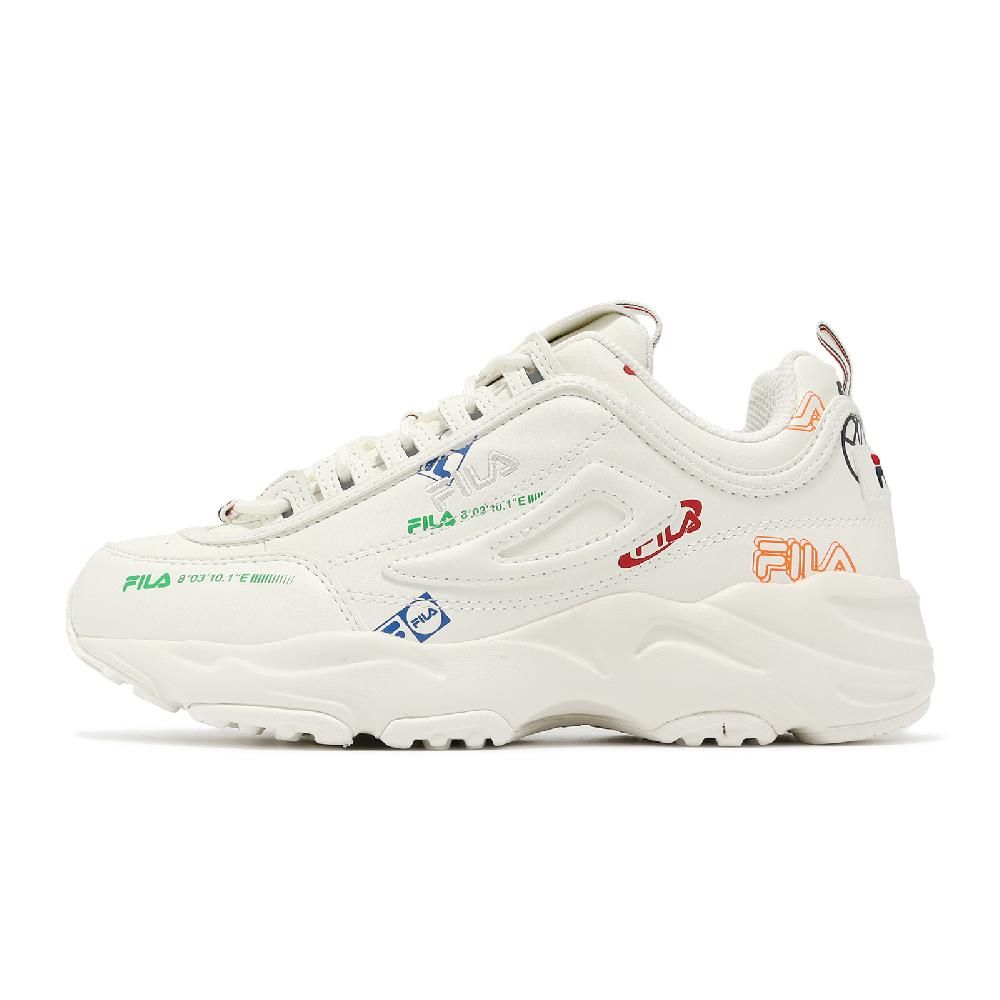 Fila  斐樂 休閒鞋 Distracer Graphic 女鞋 米白 多色 皮革 厚底 增高 老爹鞋 5C112Y166