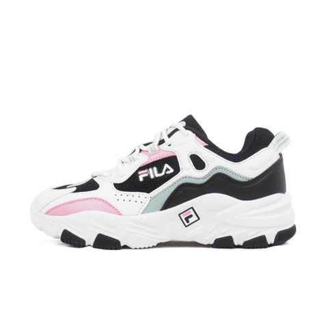 Fila BOX TYPE [5-J341Y-051] 女 運動休閒鞋 透氣 厚底 穿搭神器 老爹鞋 白黑