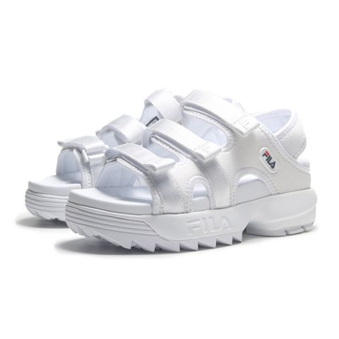 Fila 涼拖鞋 DISRUPTOR SD PUFFY 白 厚底 鋸齒涼鞋 女 5S138Y125