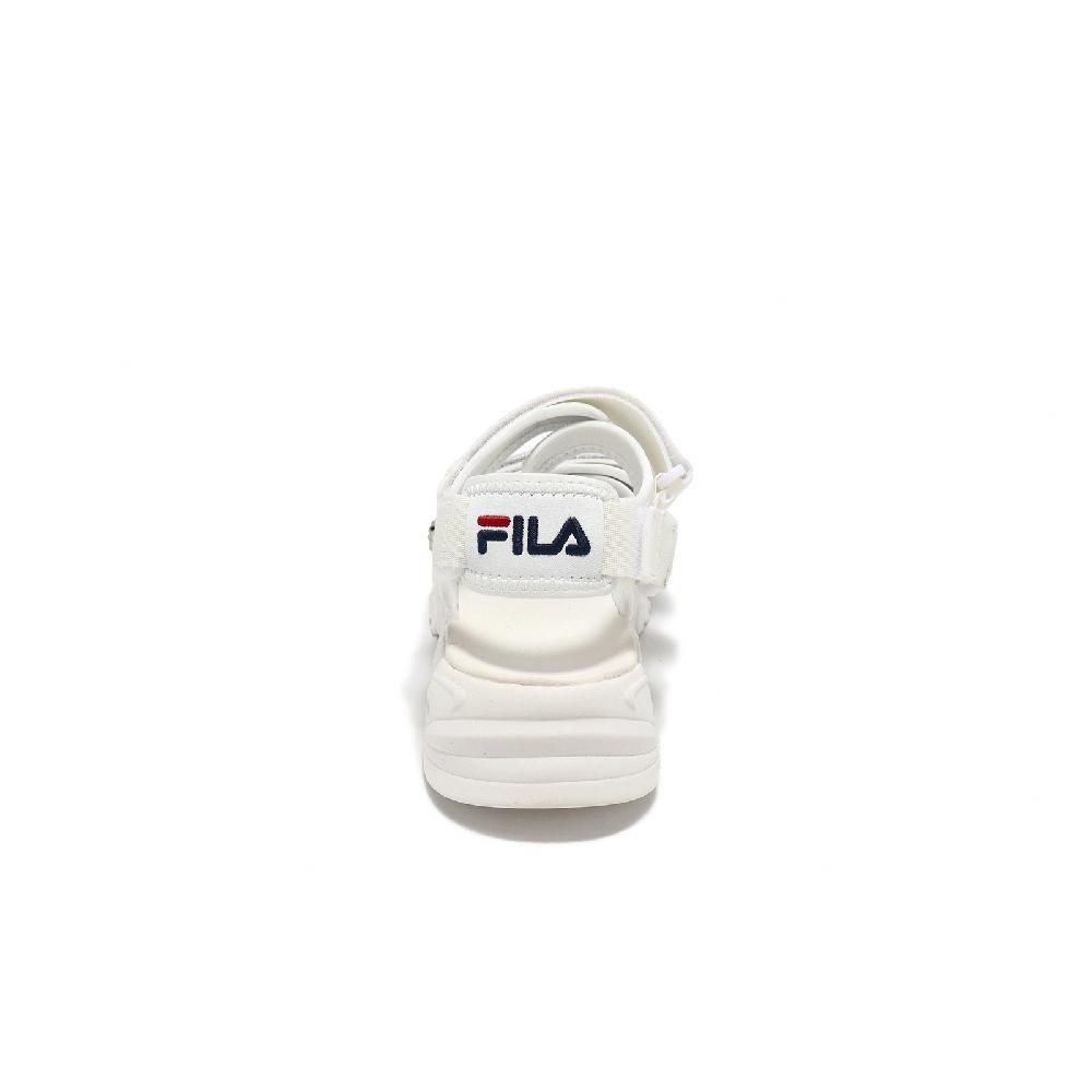 Fila  斐樂 涼鞋 Tapered Sandals 女鞋 白 藍 魔鬼氈 抓地 厚底增高 涼拖鞋 5S316Y132