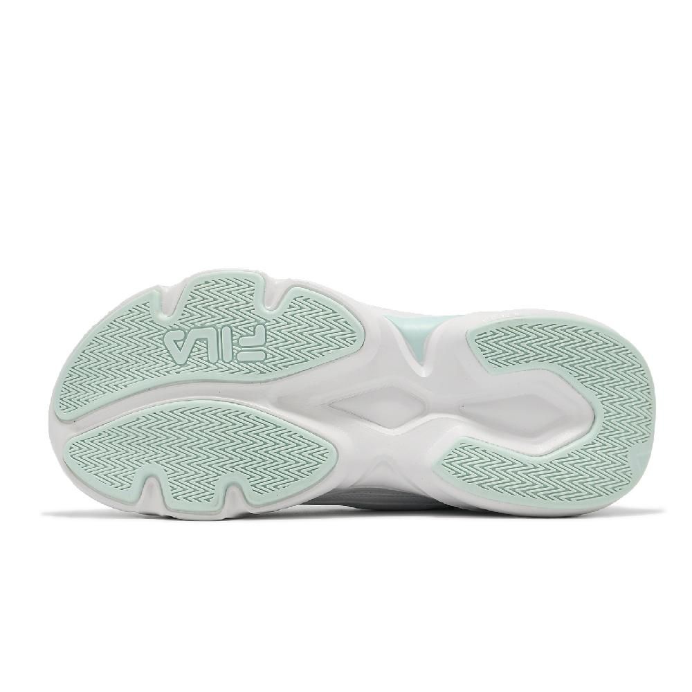 Fila  斐樂 休閒鞋 Hidden Tape 9 女鞋 白 蒂芬妮綠 拼接 緩衝 厚底 老爹鞋 5J929Y166
