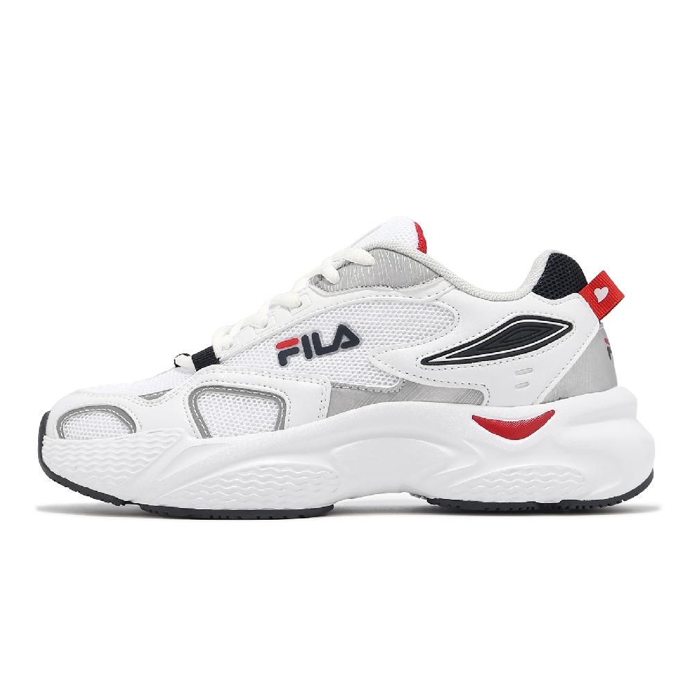 Fila  斐樂 休閒鞋 Hearts 女鞋 白 灰 情人節 拼接 緩衝 老爹鞋 5J919Y123