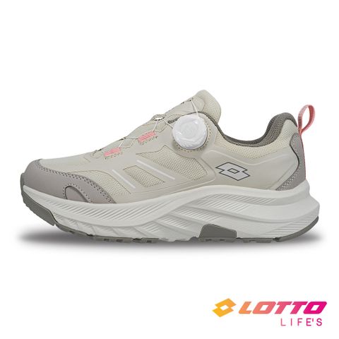 LOTTO 樂得 義大利 女 寬楦 CTR W1 靜態防水戶外健行鞋(燕麥色)