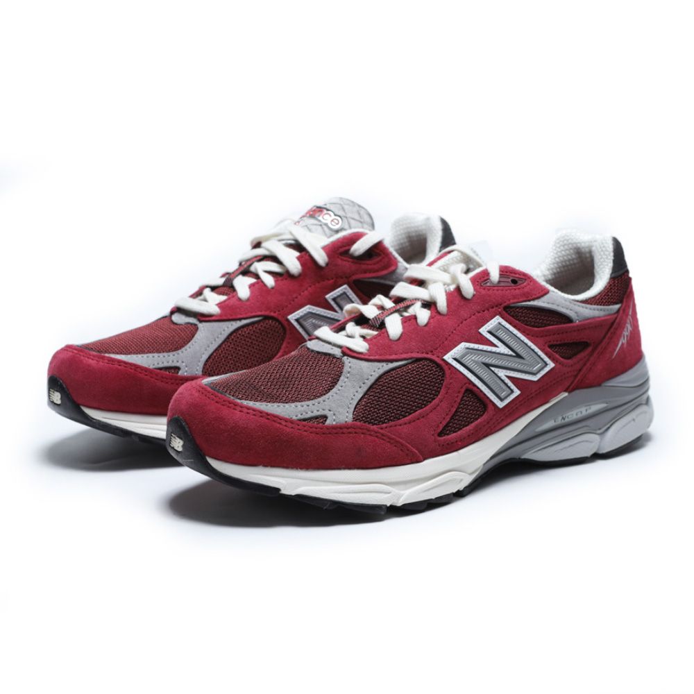 NEW BALANCE 慢跑鞋NB 990 V3 紅灰美製復古鞋男M990TF3 - PChome 24h購物