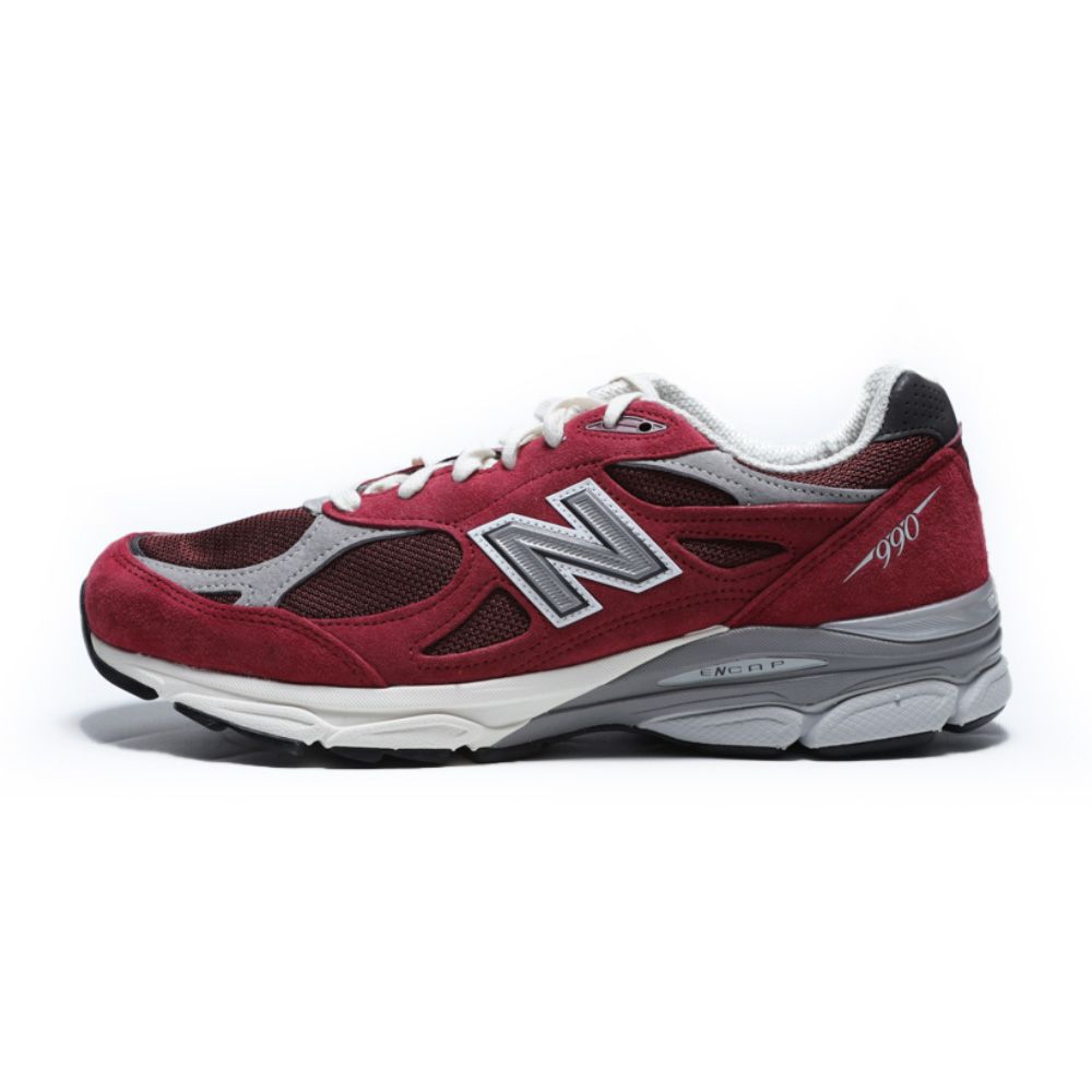 NEW BALANCE 慢跑鞋NB 990 V3 紅灰美製復古鞋男M990TF3 - PChome 24h購物