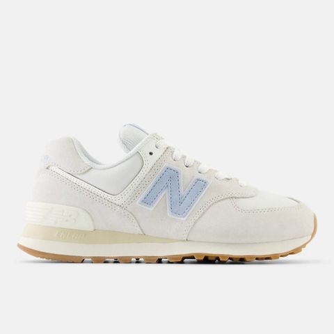 NEW BALANCE WL574QA2 女 休閒鞋 運動 經典 復古 B楦 NB 574 緩震 麂皮 淺灰白 淺藍